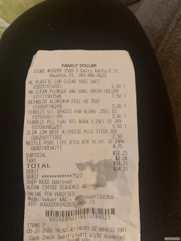 Consumer Review - Food Safety Family Dollar, S Dairy Ashford St, Houston, TX, USA Beef jerky with cheese  I was sold a beef jerky... photo #2