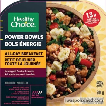 Food Recall Healthy Choice Power Bowls products - recalled because may contain extraneous material The U.S. Depa... Foto #4