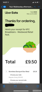 مراجعة المستهلك - سلامة الغذاء KFC Bournemouth - Winborne Road, Broadstairs CT10 2AL, UK I got a take away on the Wednesday and sin... صورة فوتوغرافية #2