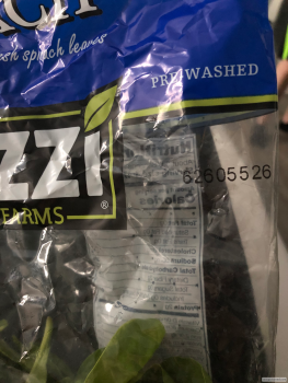 Consumer Review - Food Safety Muzzi family farms spinach, Richmond New May Wah Supermarket, 707 Clement St, San Francisco, CA 9411... photo #1