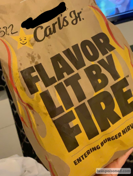 Consumer Review - Food Safety Carl's Jr., Saticoy Street, Canoga Park, CA, USA I ordered double cheeseburger and spicy chicken san... photo #2