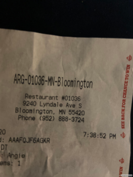 Verbraucherbewertung – Lebensmittelsicherheit Arby's, Lyndale Avenue South, Bloomington, Minnesota, USA French Dip Foto #1