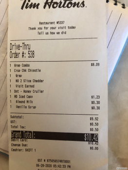 Tim Hortons, 100 Street, Westlock, AB, Canada photo #1