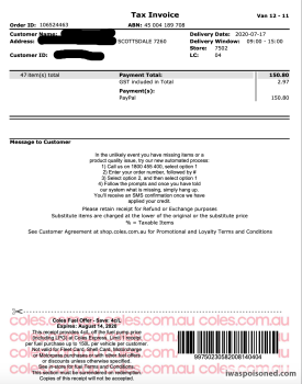 Consumer Review - Food Safety Coles four fruits mix, online shopping Mowbray TAS, Australia Coles four fruit mix: 500g: grown in C... photo #5