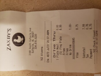 Zaxby's Chicken Fingers & Buffalo Wings, South Eufaula Avenue, Eufaula, AL, USA foto #1