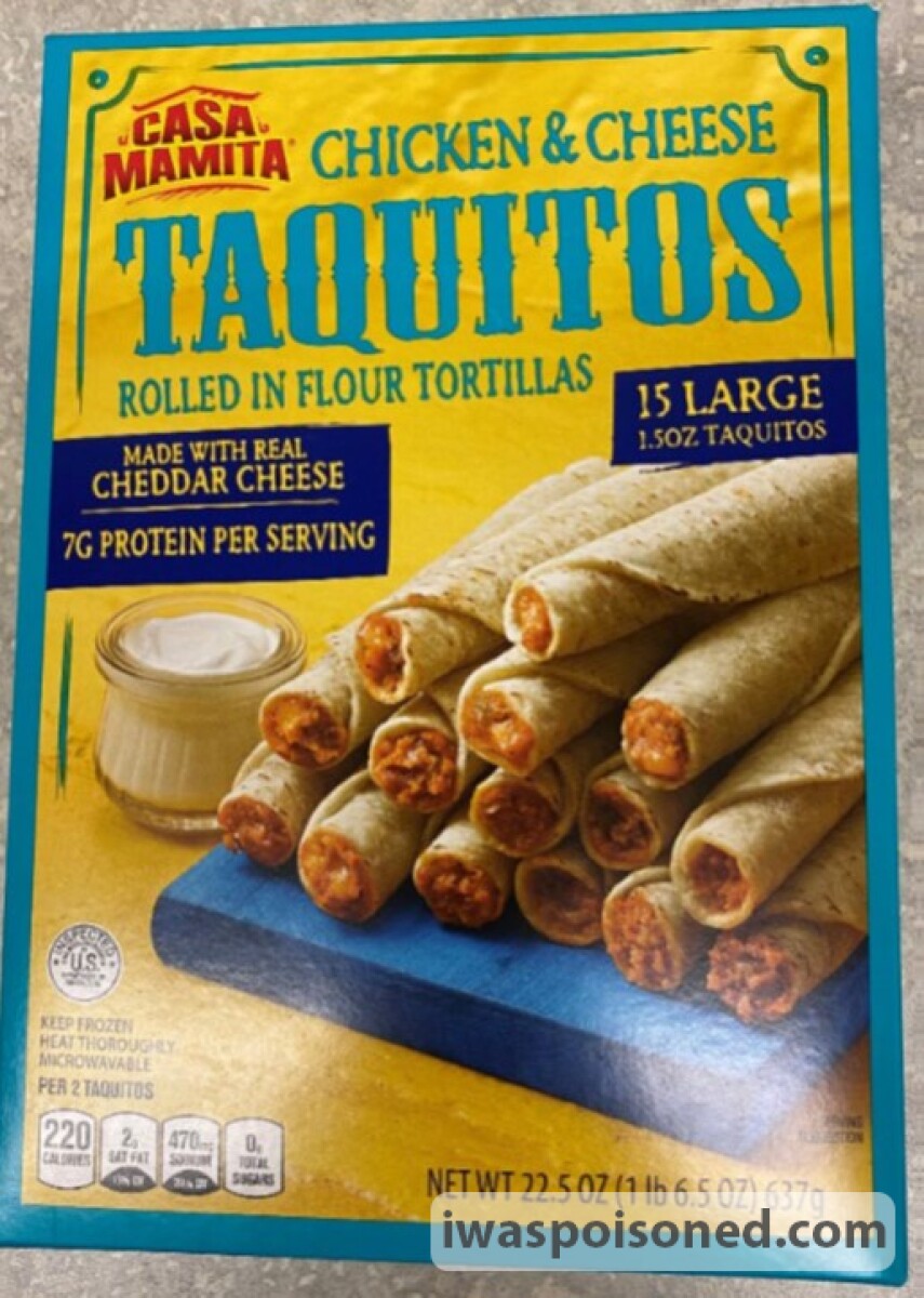 JOSÉ OLÉ, Great Value, & CASA MAMITA Brand Taquitos and Chimichangas