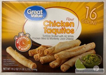 Rappel d'aliments JOSÉ OLÉ, Great Value, & CASA MAMITA Brand Taquitos and Chimichangas - Recalled Due to Possible Fore... photo #1