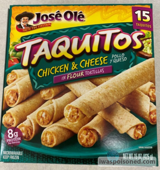 Rappel d'aliments JOSÉ OLÉ, Great Value, & CASA MAMITA Brand Taquitos and Chimichangas - Recalled Due to Possible Fore... photo #4