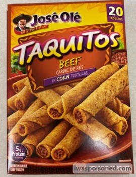 Rappel d'aliments JOSÉ OLÉ, Great Value, & CASA MAMITA Brand Taquitos and Chimichangas - Recalled Due to Possible Fore... photo #5