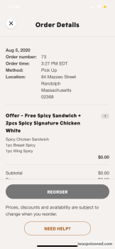 Popeyes Louisiana Kitchen, Mazzeo Drive, Randolph, MA, USA photo #1