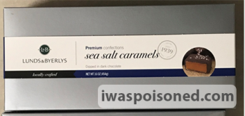 食品召回 Abdallah Candies  sea salt caramels - recalled due to  Undeclared almonds Company name:  Abdallah Ca... 照片 #1