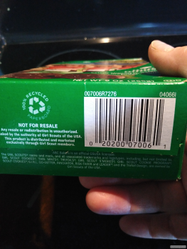 消费者评论 - 食品安全 Mint Girl Scout Cookies, Cincinnati, OH, USA Just me so far. Within 30 min I felt uncomfortable, the... 照片 #2