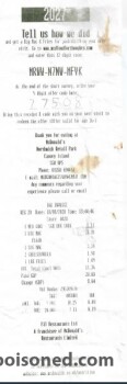 Avis du consommateur - Sécurité alimentaire McDonald's Canvey Island, Canvey Island, Essex, UK Two cheeseburgers from here I ate the two burgers... photo #2