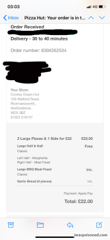 Pizza Hut Delivery, Watford Road, Croxley Green, Rickmansworth, UK photo #1