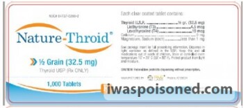 Recalls  Nature-Throid and WP Thyroid - recalled due to Product may be sub potent Company name: RLC Labs, In... foto #1