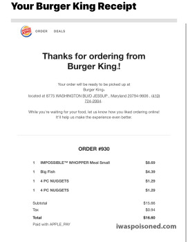 Burger King, Washington Boulevard, Jessup, MD, USA photo #1