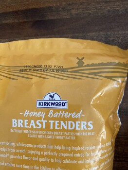 Consumer Review - Food Safety Kirkwood Honey Battered Breast Tenders, ALDI, Governor Ritchie Highway, Glen Burnie, MD, USA Kirkwoo... photo #3