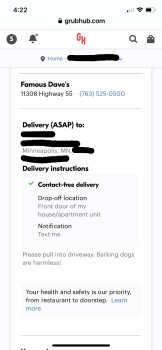 Consumer Review - Food Safety Famous Dave's Bar-B-Que, Highway 55, Plymouth, MN, USA BBQ ribs and coleslaw I got delivery from the... photo #2