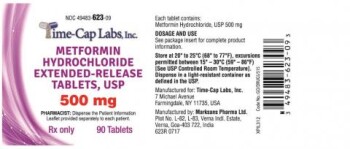 الاستدعاء Time-Cap Labs Inc. Metformin Hydrochloride for Extended-Release Tablets, USP 500 mg and 700 mg - rec... صورة فوتوغرافية #1