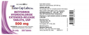 召回 Time-Cap Labs Inc. Metformin Hydrochloride for Extended-Release Tablets, USP 500 mg and 700 mg - rec... 照片 #3