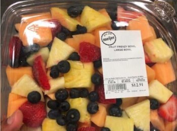 Food Recall Meijer Whole Cantaloupe, Select Cut Cantaloupe Fruit Trays & Bowls - recalled due to Salmonella Comp... Foto #3