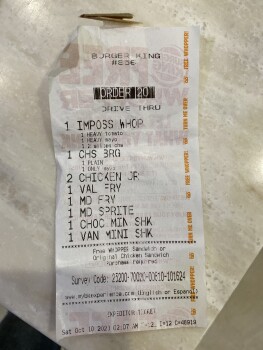 Verbraucherbewertung – Lebensmittelsicherheit Burger King, Irvington Boulevard, Houston, TX, USA The onions on the impossible whopper Just me and... Foto #1