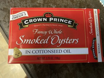 Consumer Review - Food Safety Food 4 Less, 2341 E Ave S, Palmdale, CA 93550, USA Eating oysters out of a can I got up and I eat so... photo #1