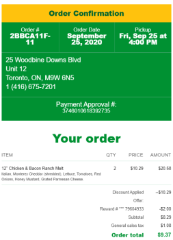 Subway, Woodbine Downs Boulevard, Toronto, ON, Canada photo #1