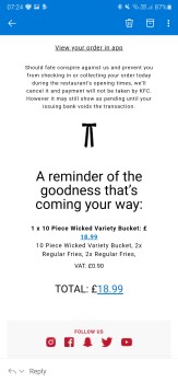 Consumer Review - Food Safety KFC Laindon, Laindon, Basildon, UK 30 minutes after consuming it i stilled to feel ill. Feeling sick... photo #1