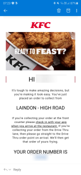 Consumer Review - Food Safety KFC Laindon, Laindon, Basildon, UK 30 minutes after consuming it i stilled to feel ill. Feeling sick... photo #2