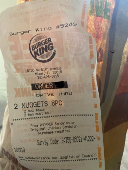 Burger King, 18730 NW 67th Ave, Miami Gardens, FL 33015, USA foto #1