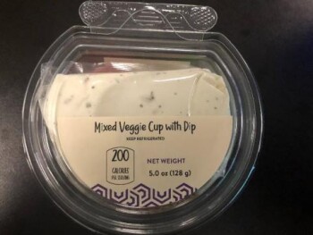 Food Recall Russ Davis Wholesale Mixed Veggie Cup with Dip - recalled due to Undeclared egg Company name: Russ D... Foto #3