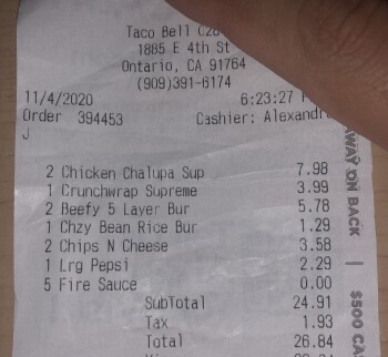 Taco Bell, East 4th Street, Ontario, CA, USA photo #1