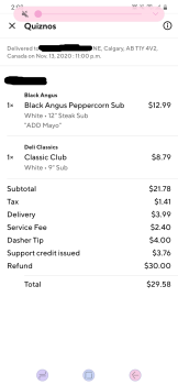 消费者评论 - 食品安全 Ghost Kitchens, Ogden Road Southeast, Calgary, AB, Canada Classic Club Dad took a bite of his classi... 照片 #2