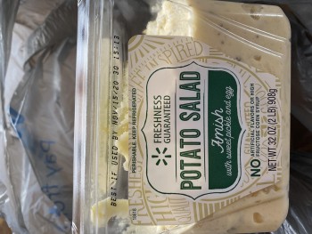 Consumer Review - Food Safety Walmart Supercenter, 159th Street, Orland Hills, IL, USA Potato salad got yesterday from the store a... photo #1