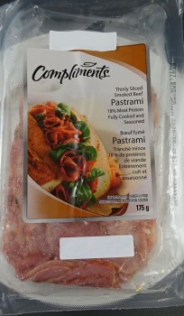 食品召回 Compliments brand Smoked Beef Pastrami - recalled due to Listeria monocytogenes The CFIA announced t... 照片 #1