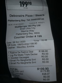 Debonairs Pizza, Plettenberg Bay, South Africa photo #1