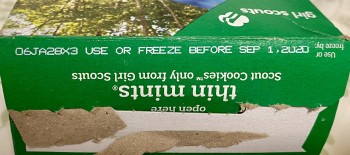 消费者评论 - 食品安全 Girl Scout Cookies, Baltimore, MD, USA Thin Mints that were frozen before the September expiration d... 照片 #2