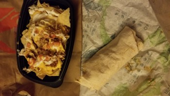 Consumer Review - Food Safety Taco Bell, 13609 Crayton Blvd, Hagerstown, MD 21742, USA Supreme burrito beef and a Nacho Bell Grand... photo #2