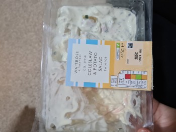 Waitrose Coleslaw and Potato Salad, Waitrose Ltd, Greyhound Lane, Thame, UK Foto #1
