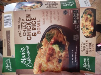 Consumer Review - Food Safety Walmart Supercenter, South Sanderson Avenue, Hemet, CA, USA Marie calendar cheesy chicken and rice J... photo #3