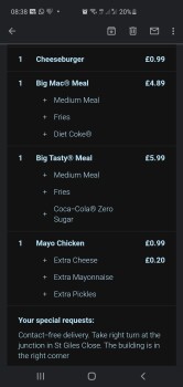 消费者评论 - 食品安全 McDonald's Reading - Oracle Centre, Bridge Street, Reading, UK Had a bit tasty meal and chicken mayo... 照片 #1