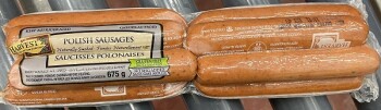 食品召回 Harvest Polish Sausages - recalled due to undercooking The CFIA announced the recall of Polish Sausa... 照片 #1