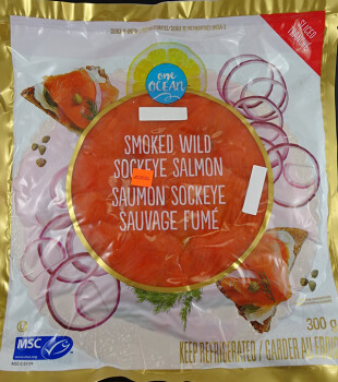 食品召回 One Ocean Sliced Smoked Wild Sockeye Salmon - recalled due to Listeria The CFIA announced the recall... 照片 #1