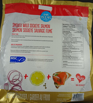 食品召回 One Ocean Sliced Smoked Wild Sockeye Salmon - recalled due to Listeria The CFIA announced the recall... 照片 #2