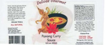 Food Recall Delicae Thai Peanut Sauce, Spicy Red Curry Sauce - recalled due to Undeclared Shrimp Company name: D... photo #3