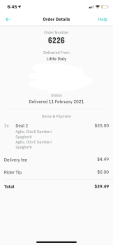 Reseña del consumidor - Seguridad alimentaria Little Italy Allawah, Railway Parade, Allawah NSW, Australia Prawn Linguine  I ate the food and the... foto #2