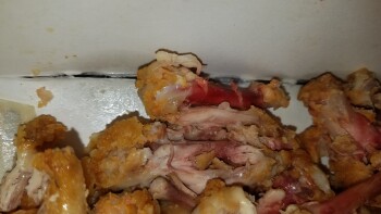 Avaliação do consumidor - Segurança alimentar KFC, By-Pass, 182 U.S. 321, Winnsboro, SC, USA Bloody chicken About 7pm my husband and I bought the... foto #6