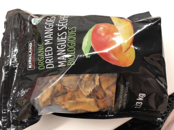 Kirkland Organic Dried Mangoes, Costco, Victoria, BC, Canada photo #1