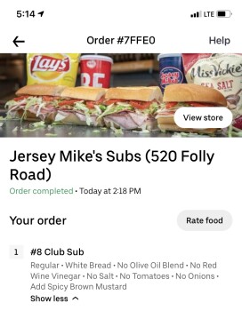 Jersey Mike's Subs, Folly Road, Charleston, SC, USA photo #1